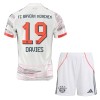 Camisola + Calções FC Bayern de Munique Alphonso Davies 19 Criança Equipamento 2ª 2025-26